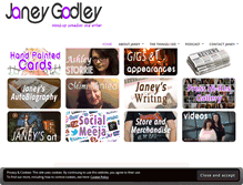 Tablet Screenshot of janeygodley.com